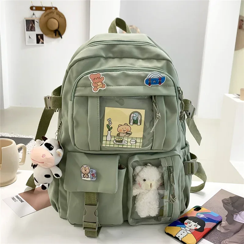 sac à dos pour filles, sacs d'école mignons pour étudiants et adolescents, poches pour femmes, sac à dos pour ordinateur portable