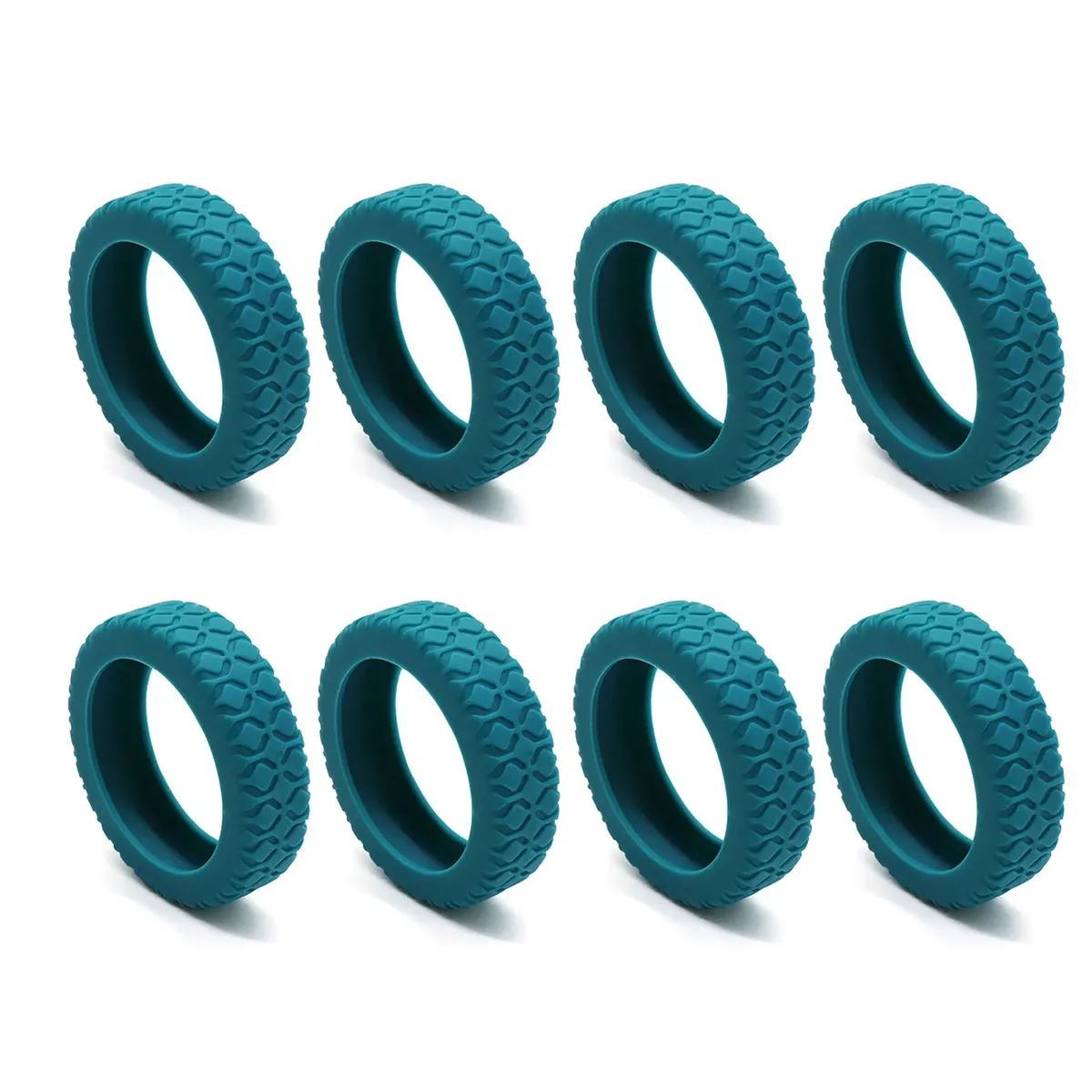 8 pièces/ensemble de protections en silicone pour roulettes de bagages, anti-bruit, résistantes à l'usure, pour valises à roulettes, protection épaissie pour le voyage