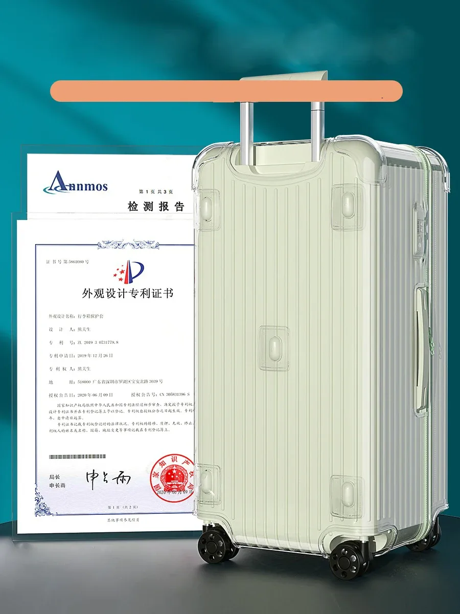 housse de protection transparente pour bagages rimowa clear, compatible avec la valise rimowa essential.