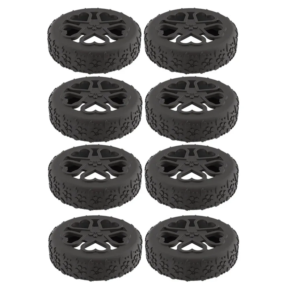 8 pièces de protections antidérapantes en silicone pour roues de bagages, réduisant le bruit, anneaux de protection pour roues de valises, absorption des chocs