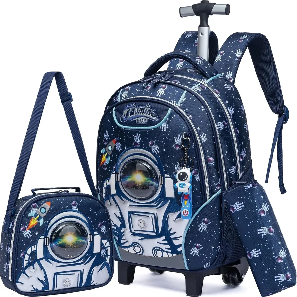 sac à dos à roulettes licorne pour filles et enfants, sac d'école à roulettes, bagage de voyage, cadeau mignon pour élèves du primaire, sac à roulettes