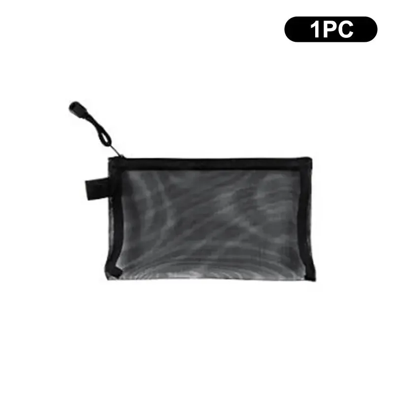 porte-passeport de voyage en maille transparente, sac organisateur de cartes d'identité et de billets, pochette à fermeture éclair pour documents, 1/3/5 pièces
