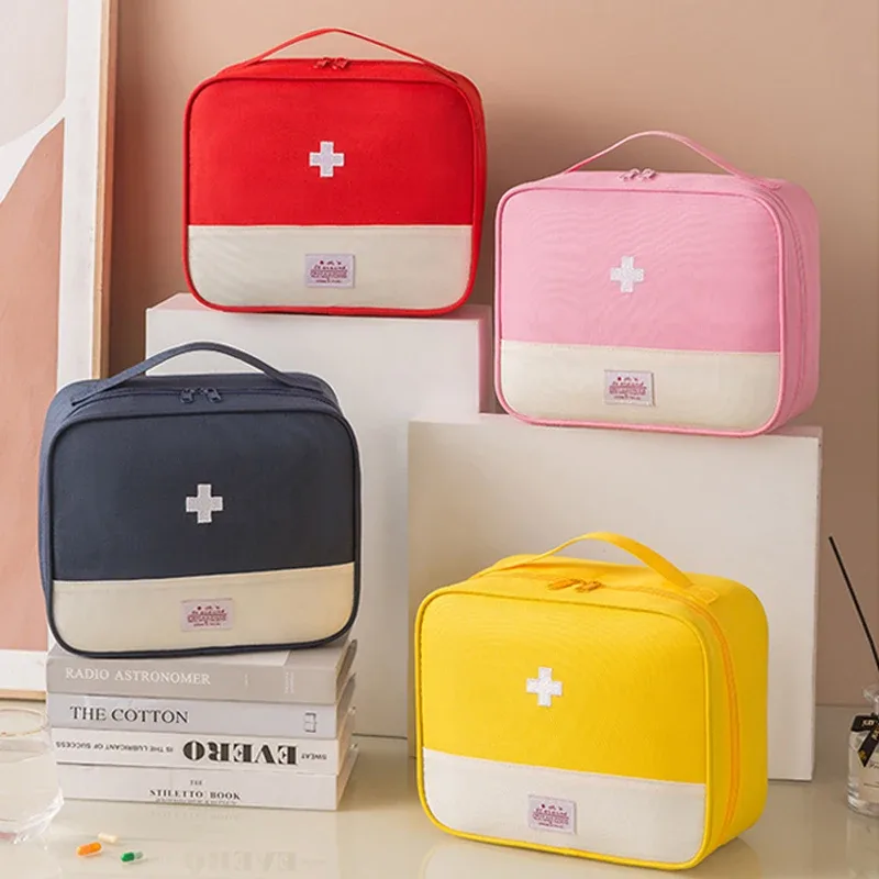 sac à médicaments portable de grande capacité, sac de premiers secours, sac de rangement de médicaments à domi