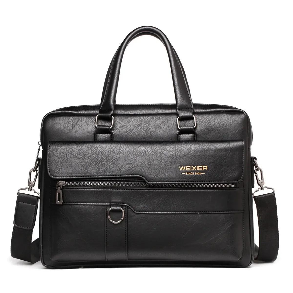 porte-documents en cuir pu pour hommes, sac de bonne qualité, marque célèbre, sacs à bandoulière, sac à main de bureau pour ordinateur portable de 14 pouces, 2023