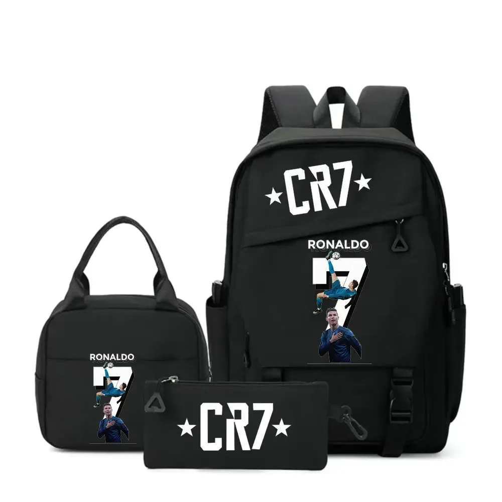 sac à dos cr7 pour étudiants, femmes et hommes, sac à dos tendance pour ordinateur portable, sac à dos quotidien pour adolescents, sac messager