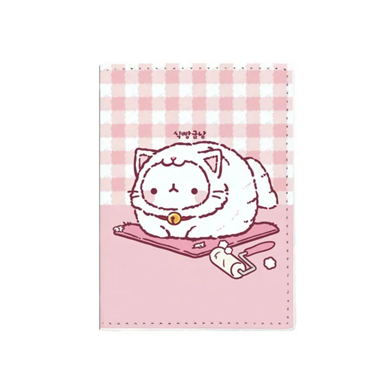 nouveau porte-passeport de dessin animé chat doux, en cuir pu de super qualité pour femmes et hommes, housse de passeport, porte-cartes d'identité