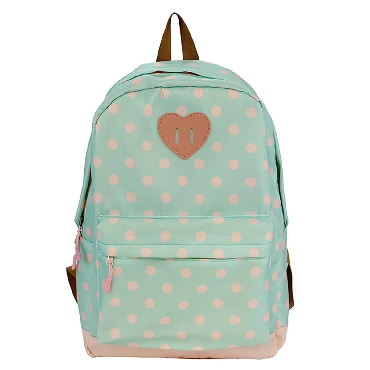 sacs à dos en nylon à pois pour femmes et enfants, grande capacité, pour ordinateur portable, avec plusieurs poches, pour étudiants, pour le shopping, les voyages et le travail