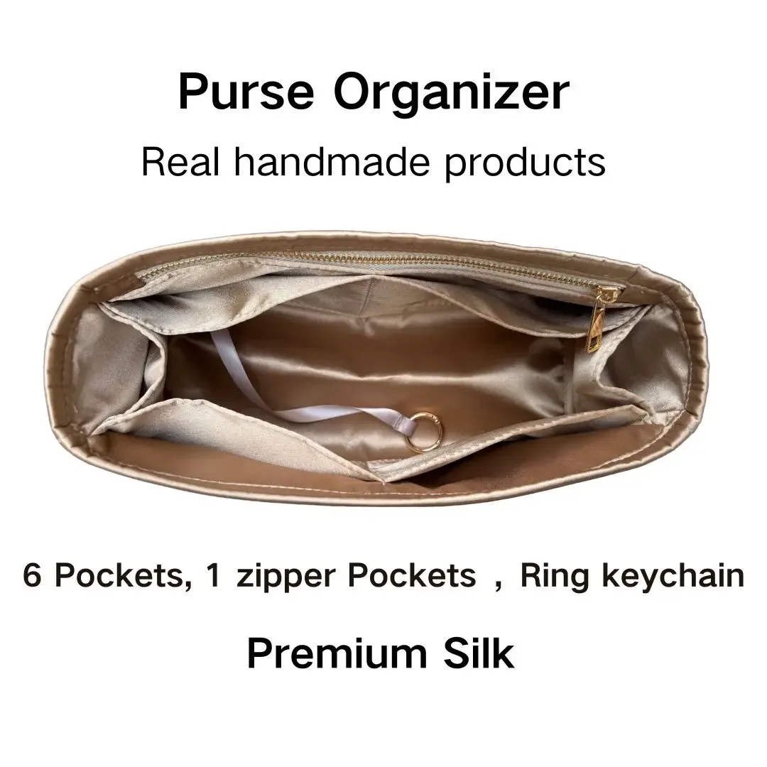 organisateur de sac à main soyeux lisse, soie, sac à main de luxe fourre-tout en façonnant les sacs, pour femmes, convient aux sacs birkin25/30/35/40