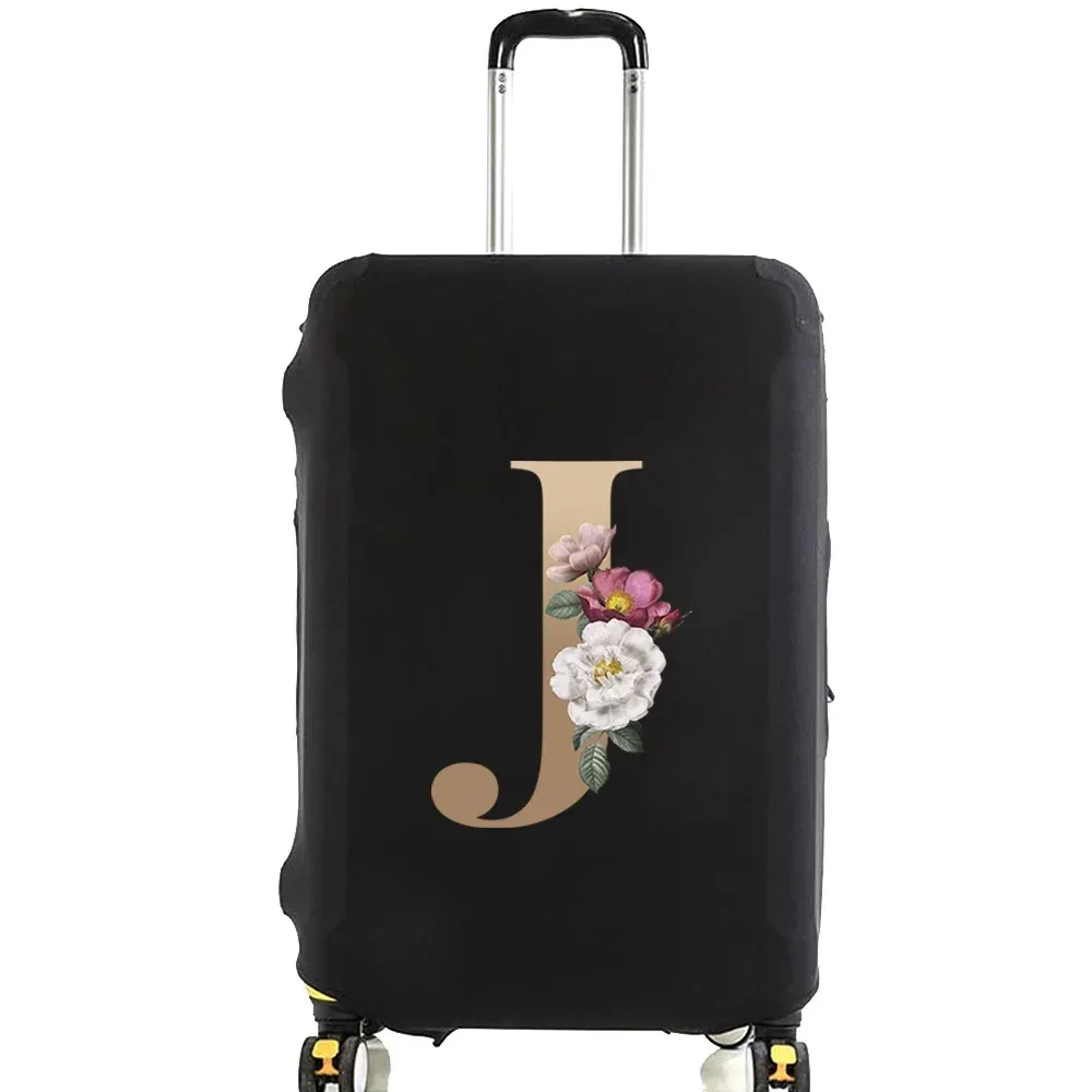 housse de protection pour valise de voyage, housse de protection élastique épaisse pour bagages de 18 à 28 pouces, étui de sac de voyage pour bagages, lettre dorée imprimée