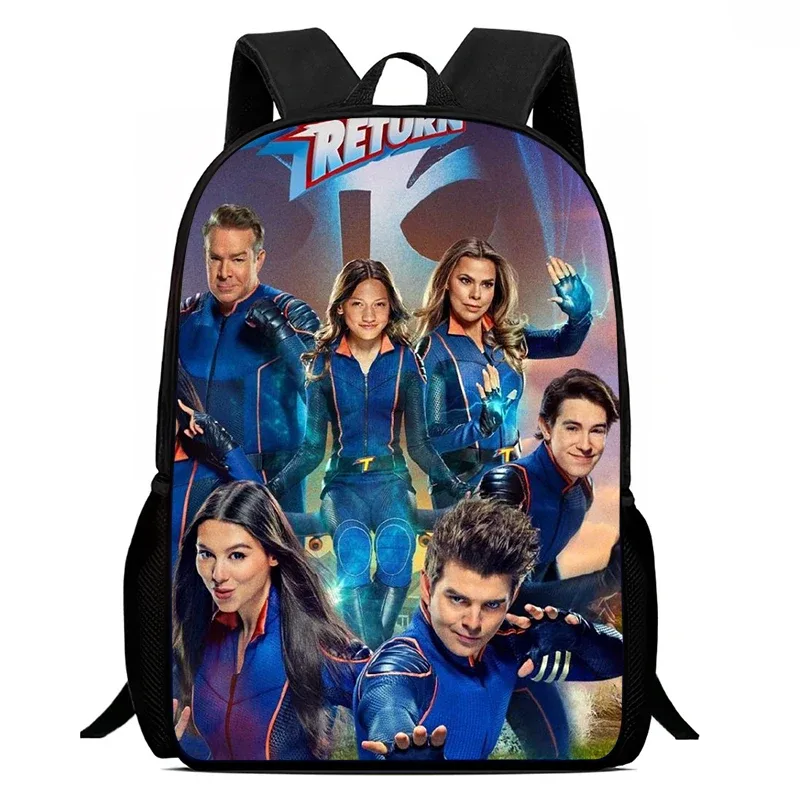 sacs d'école pour enfants, sac à dos imprimé the t-thundermans, sacs à livres de grande capacité pour élèves de maternelle, sacs pour garçons et filles