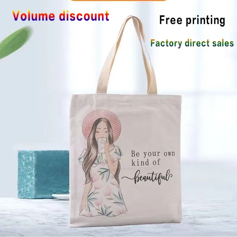 sac fourre-tout en toile avec logo imprimé personnalisé, sac en toile tridimensionnel épais, vente en gros, sac de shopping personnalisé