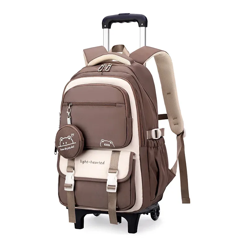 sac à dos d'école pour enfants sac à roulettes sac à dos pour étudiants sac de livre sac d'école roulant pour filles sac à dos à roulettes pour enfants