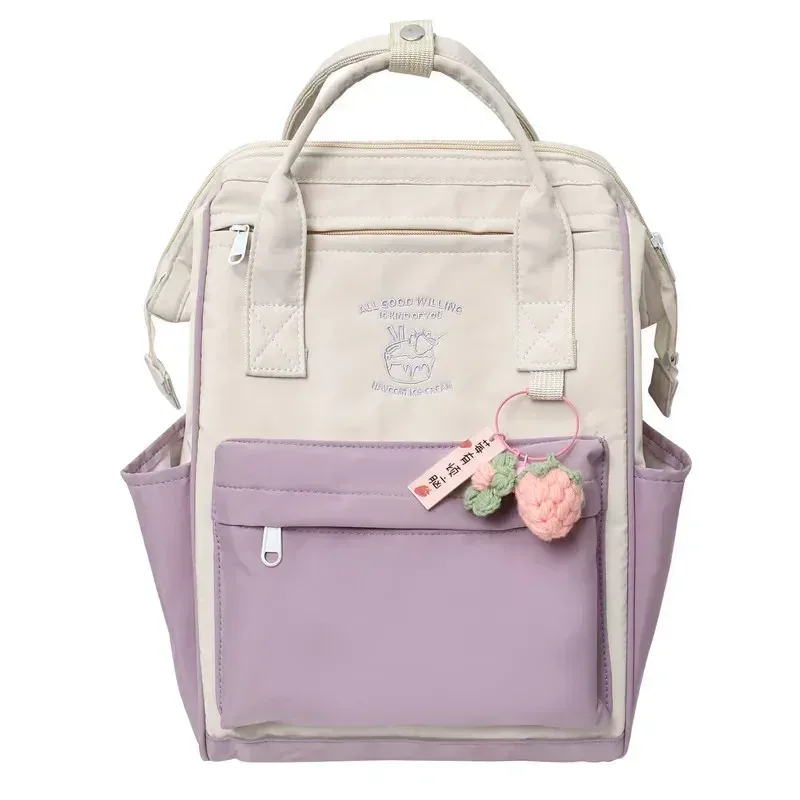 sac d'école de grande capacité pour lycéens, sac à dos étanche simple de couleur assortie, sac de rangement de voyage de loisirs rюкзак