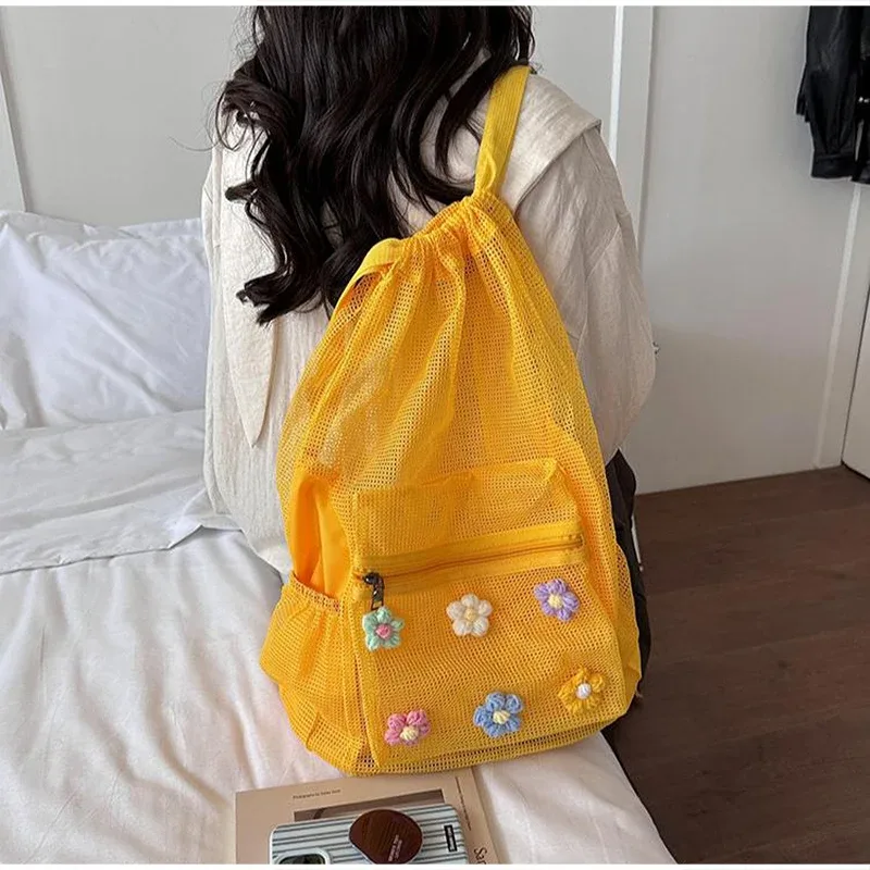 sac à dos d'école de style japonais à la mode, décor floral, léger, grande capacité, sac à dos de voyage pour ordinateur portable, sac à dos vintage pour étudiants