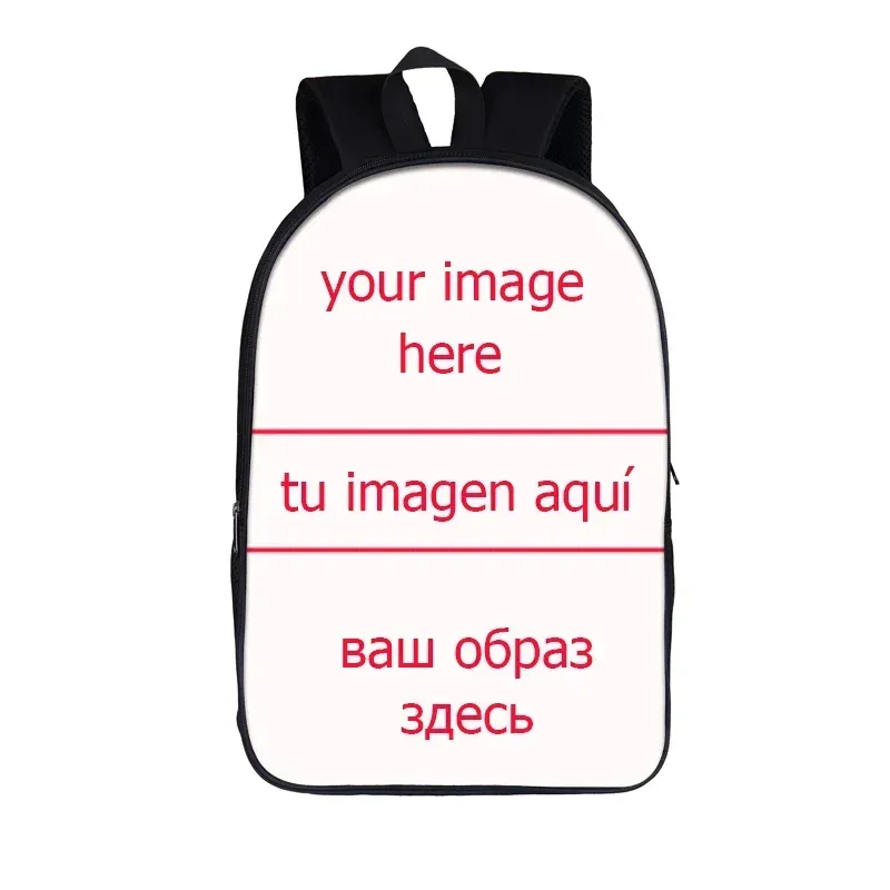 personnaliser l'image/nom/logo sac à dos femmes hommes sacs de voyage enfants sacs d'école garçons filles école sac à dos enfants bookbag
