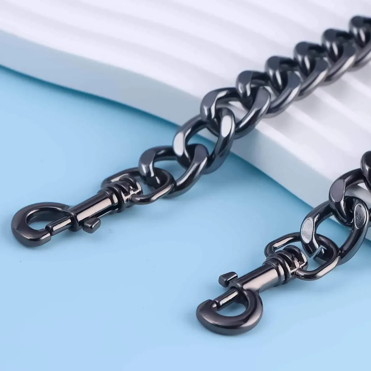 chaîne en métal et aluminium pour sac messager, sangle d'épaule de remplacement, chaîne épaisse, bricolage, chaîne de sac à bandoulière décorative