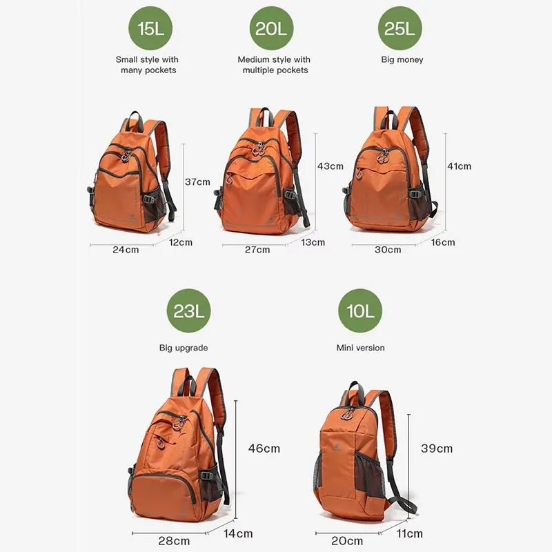 sac à dos pliable multifonctionnel léger et imperméable fouvor 2026 pour activités de plein air, voyages, randonnée et école 3037-06
