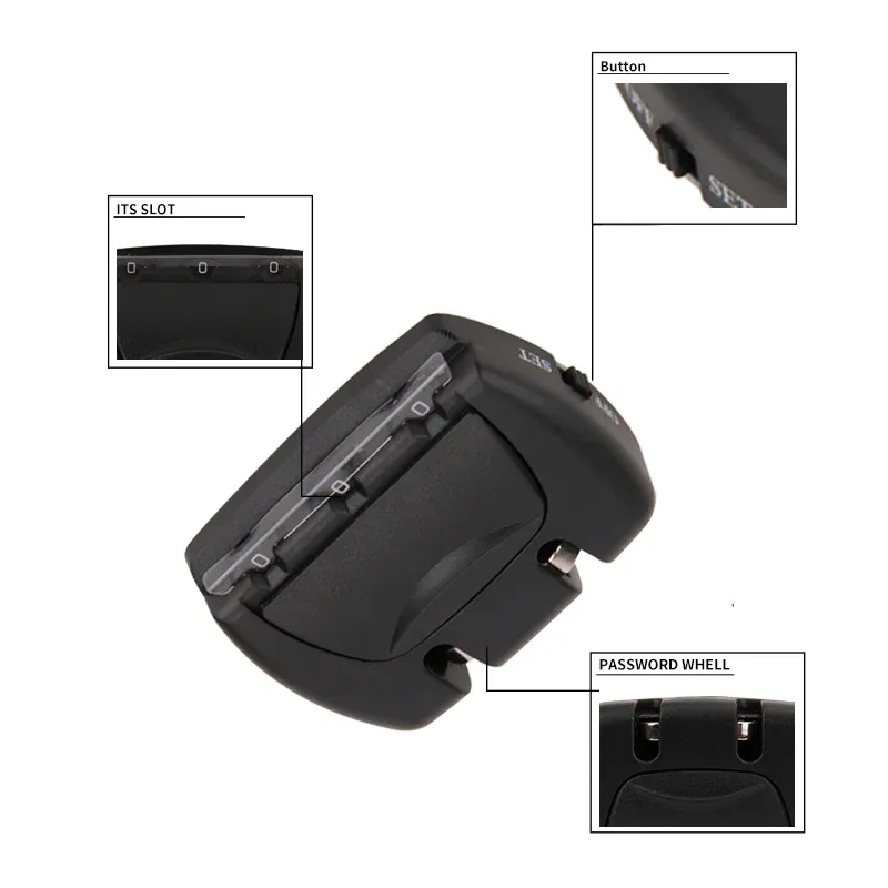 cadenas de valise à combinaison de 3 chiffres, réinitialisation du verrou de bagage, accessoires de valise, mot de passe numérique, accessoires de décoration de bagages