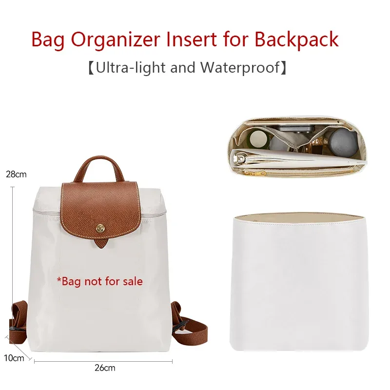 organisateur de sac à dos longchamp, insert imperméable pour sacs, rangement léger, support de sac, accessoires en papier dupont