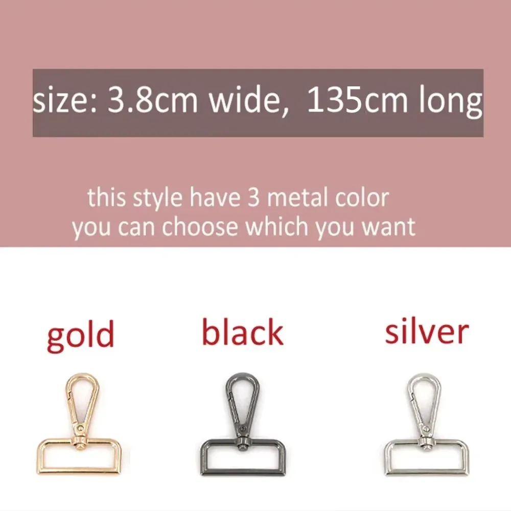 sangle de sac à bandoulière de 3,8 cm, nouveau style, couleur unie, polyvalente, accessoires pour sacoche, sangle de sac à bandoulière simple