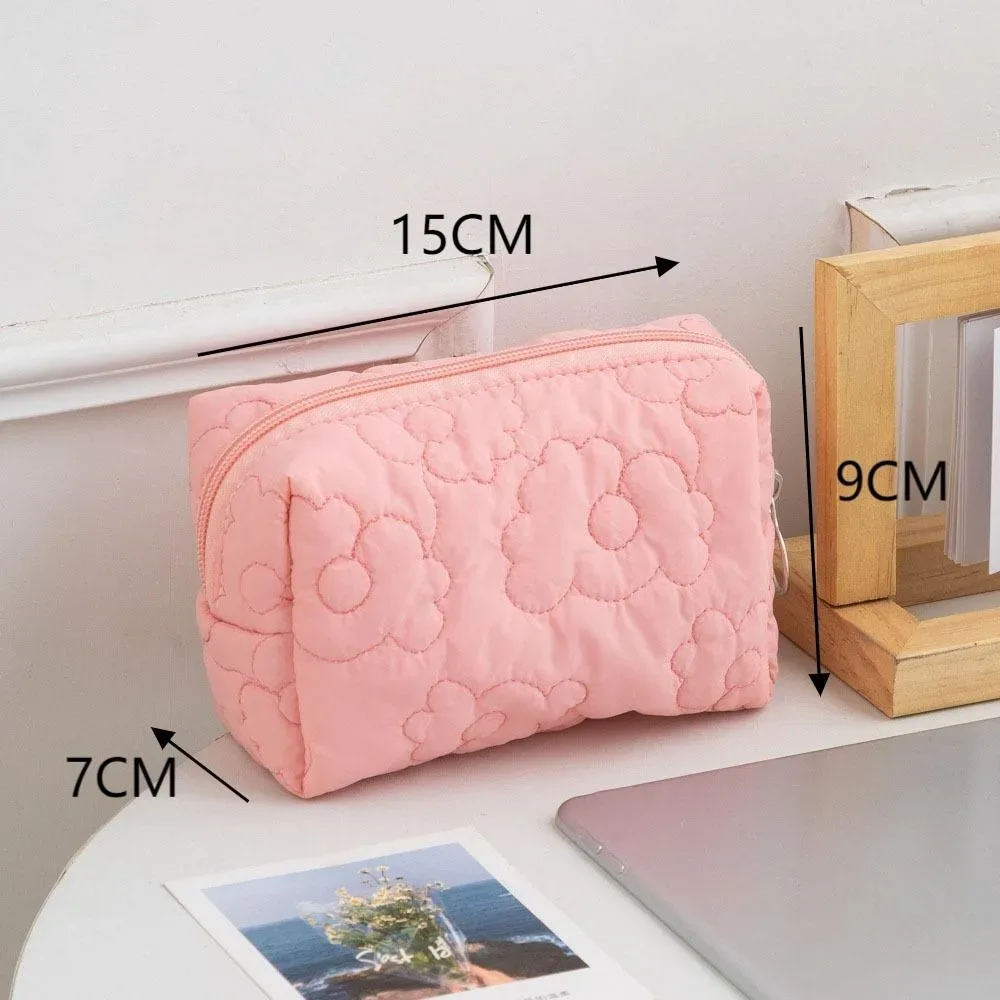 nouveau sac de maquillage de grande capacité, sac de rangement portable pour chien de dessin animé mignon, sac à cosmétiques multifonctionnel, pochette de rangement de voyage pour femmes