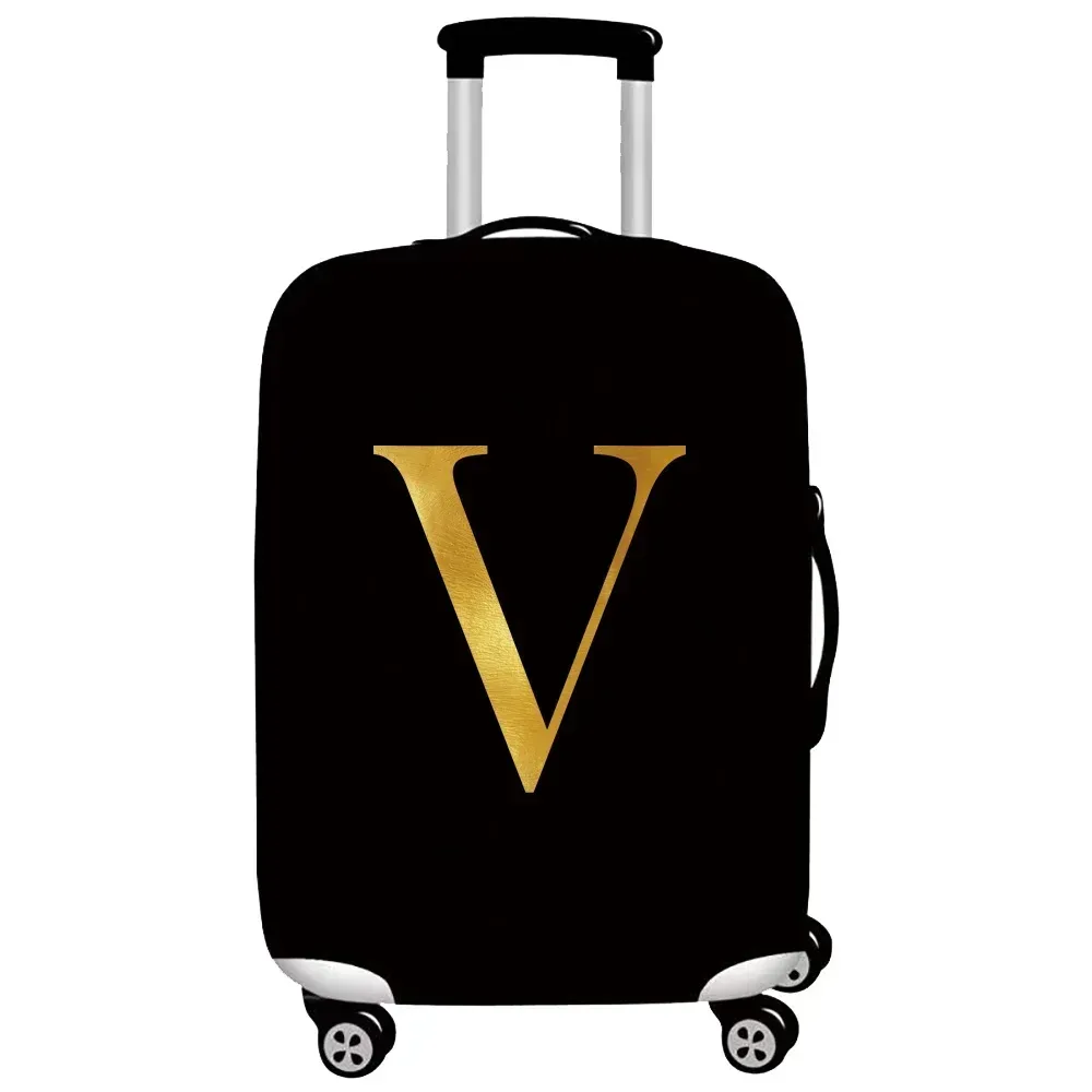 housse de protection pour bagages, épaisse et élastique, housse de protection contre la poussière, anti-rayures, housse de protection pour valise, série de lettres