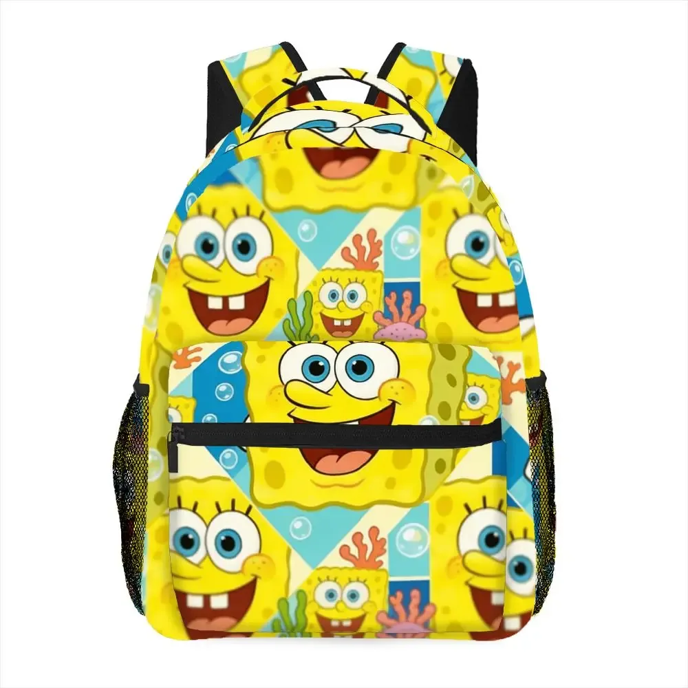 sac à dos bob l'éponge, sac d'école de dessin animé, sac à dos de voyage léger pour garçons et filles