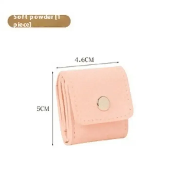 sacs de rangement pliants pour bijoux, jolis petits sacs en microfibre à fermeture à pression, boucles d'oreilles, bagues, colliers à breloques, pochettes cadeaux