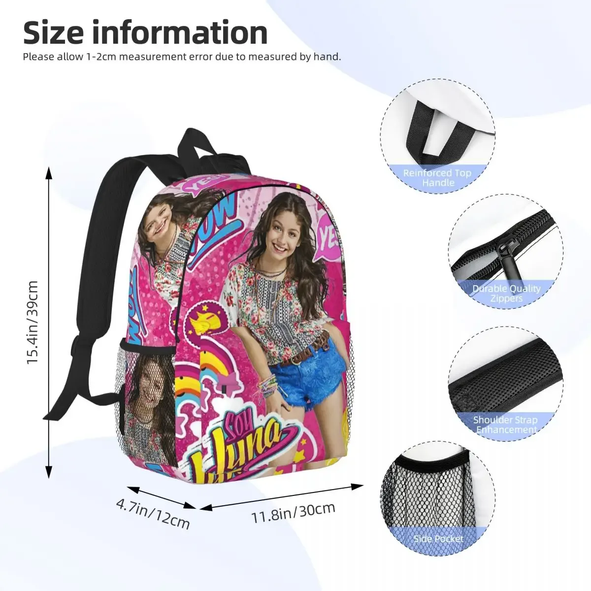 Soy Luna Karaol musique enfants sac à dos offre spéciale sac à dos grande capacité garçon filles BookBag sacs à bandoulière pour hommes femmes sac d'école