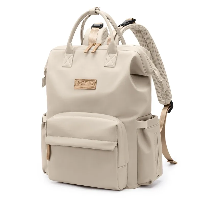 golf munisac à dos grande capacité pour maman, sac à dos pour bébé, sacs à dos avec bisantos, poches à couches, sac à dos à couches, noir