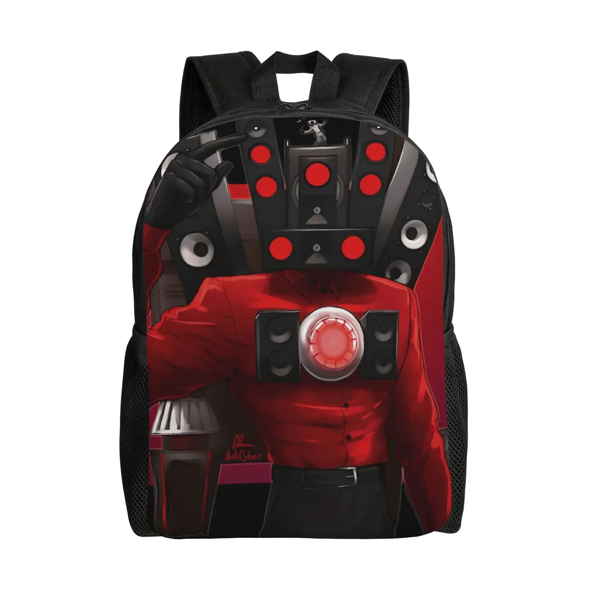 sac à dos titan speakerman pour hommes, femmes, adolescents, lycéens, travail, collège, avec poche, skibidi toilet