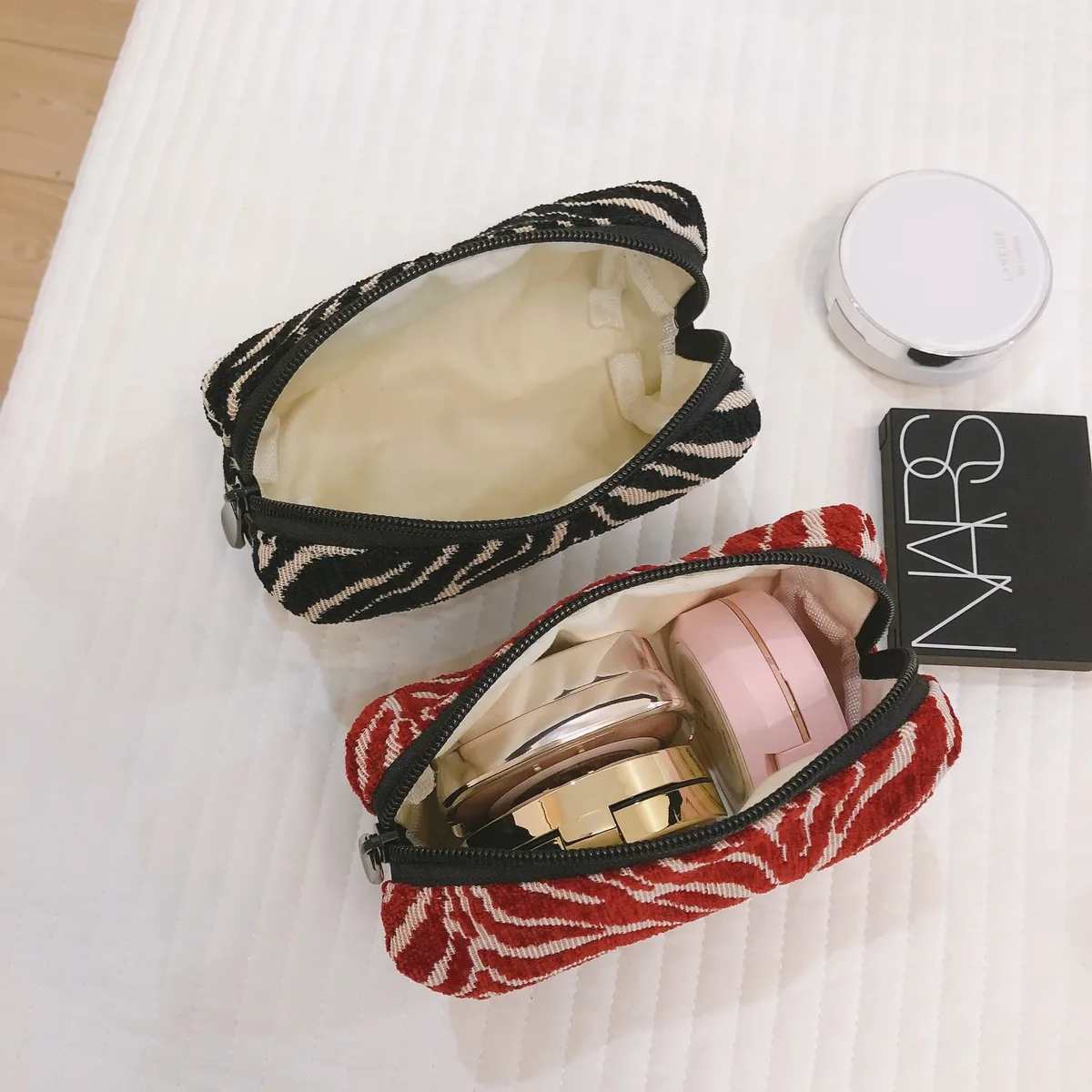 sacs à cosmétiques pour femmes japonais harajuku simple mode sacs de maquillage polyvalents portables multifonctionnels porte-monnaie sacs de rangement