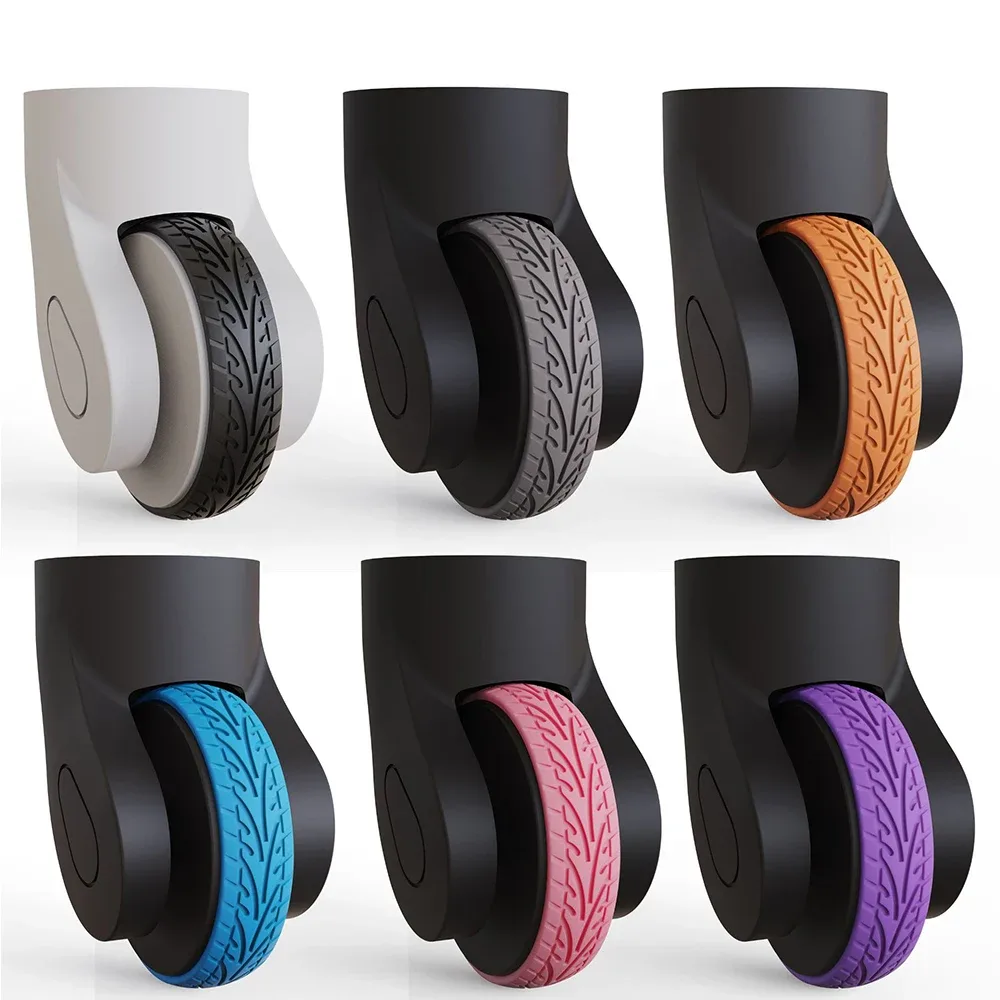 protecteur de roues à bagages en silicone, 8/4 pièces, roulettes pour chaussures, valise à bagages antidérapante, réduit le bruit, accessoires de couverture