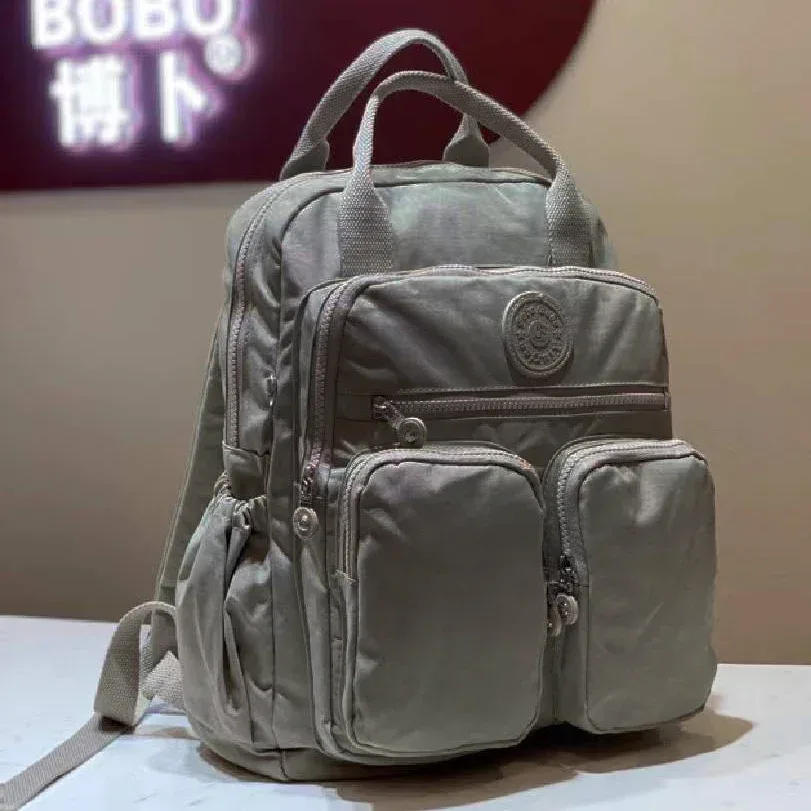 mode femme sac à dos imperméable en nylon poignée souple solide multi-poches voyage fermeture éclair feminina sacs d'école sac à dos pour ordinateur portable