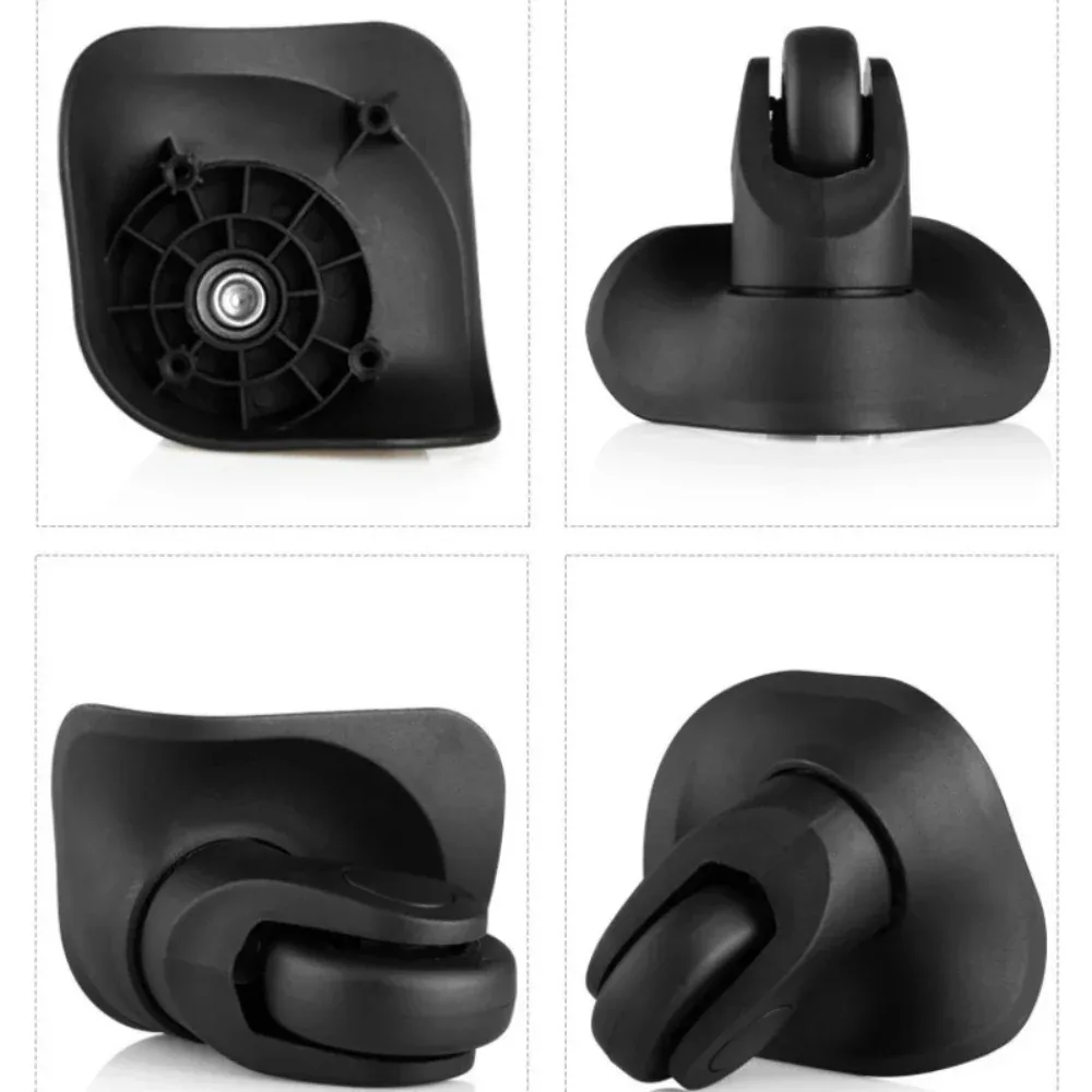 1 paire de roues de bagages silencieuses de remplacement, universelles, portables, pour bagages de voyage, pièces de valise, pièces de chariot flexibles et résistantes
