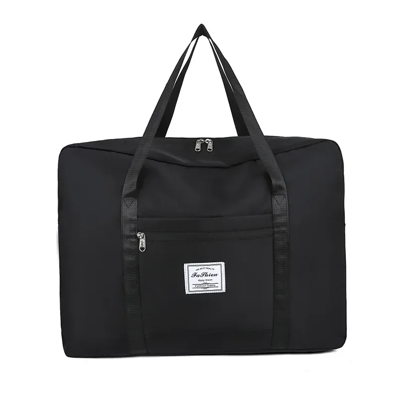 nouveau sac de voyage en nylon grande capacité, bagage à bandoulière portable avec rangement pliable pour déménagement et voyage en avion