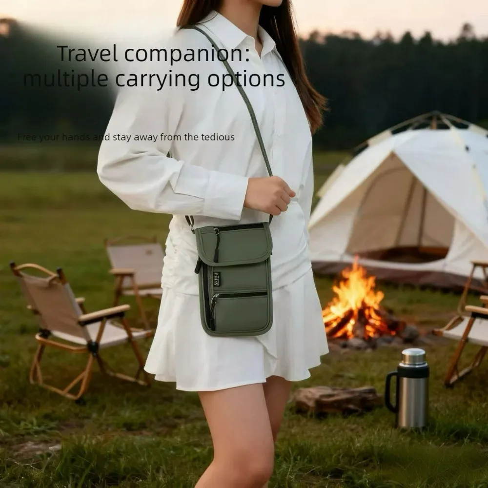 Étui portable pour passeport et certificats, porte-carte d'identité, organisateur de voyage, sac bandoulière