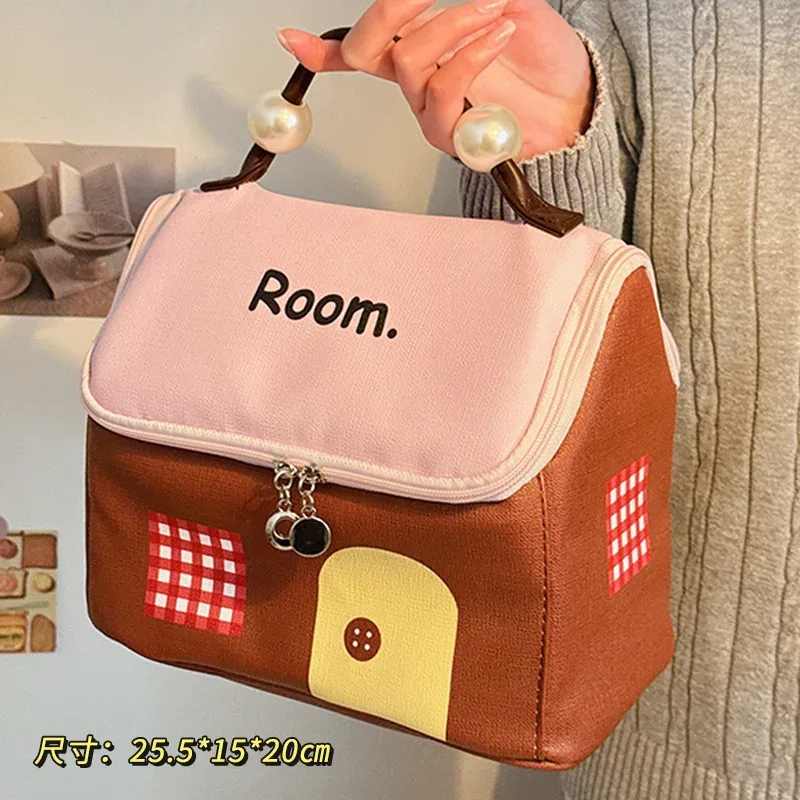 mini trousse à cosmétiques – pochette de rangement imperméable de grande capacité pour les voyages, les articles de toilette et l'organisation générale.