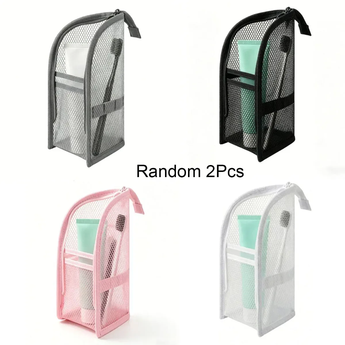 sac de voyage pour maquillage, sac pour pinceaux de maquillage, porte-stylo, sac de rangement pour brosse à dents, sac de toilette portable imperméable pour voyageur