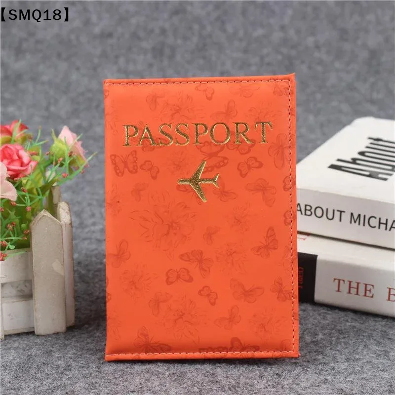 housse de passeport en cuir pu pour hommes et femmes, organisateur, porte-cartes de protection, couvertures de documents d'identité, étui de passeport de voyage, 1 pièce【smq】