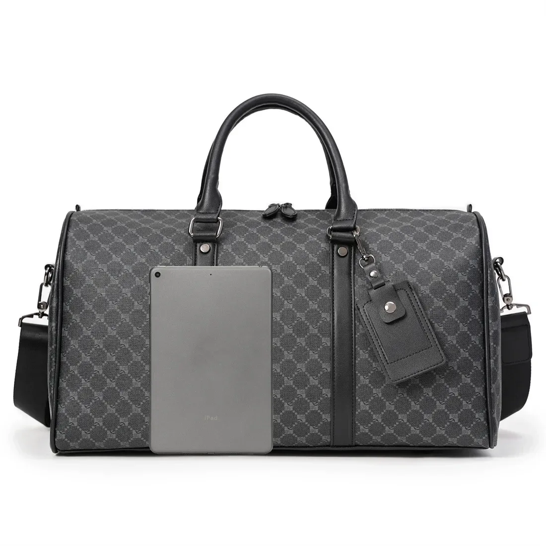 sac de voyage fourre-tout en cuir pour hommes et femmes, sac à main de fitness, sacs initiés par un homme, grand fourre-tout d'affaires, sac à bagages, mode