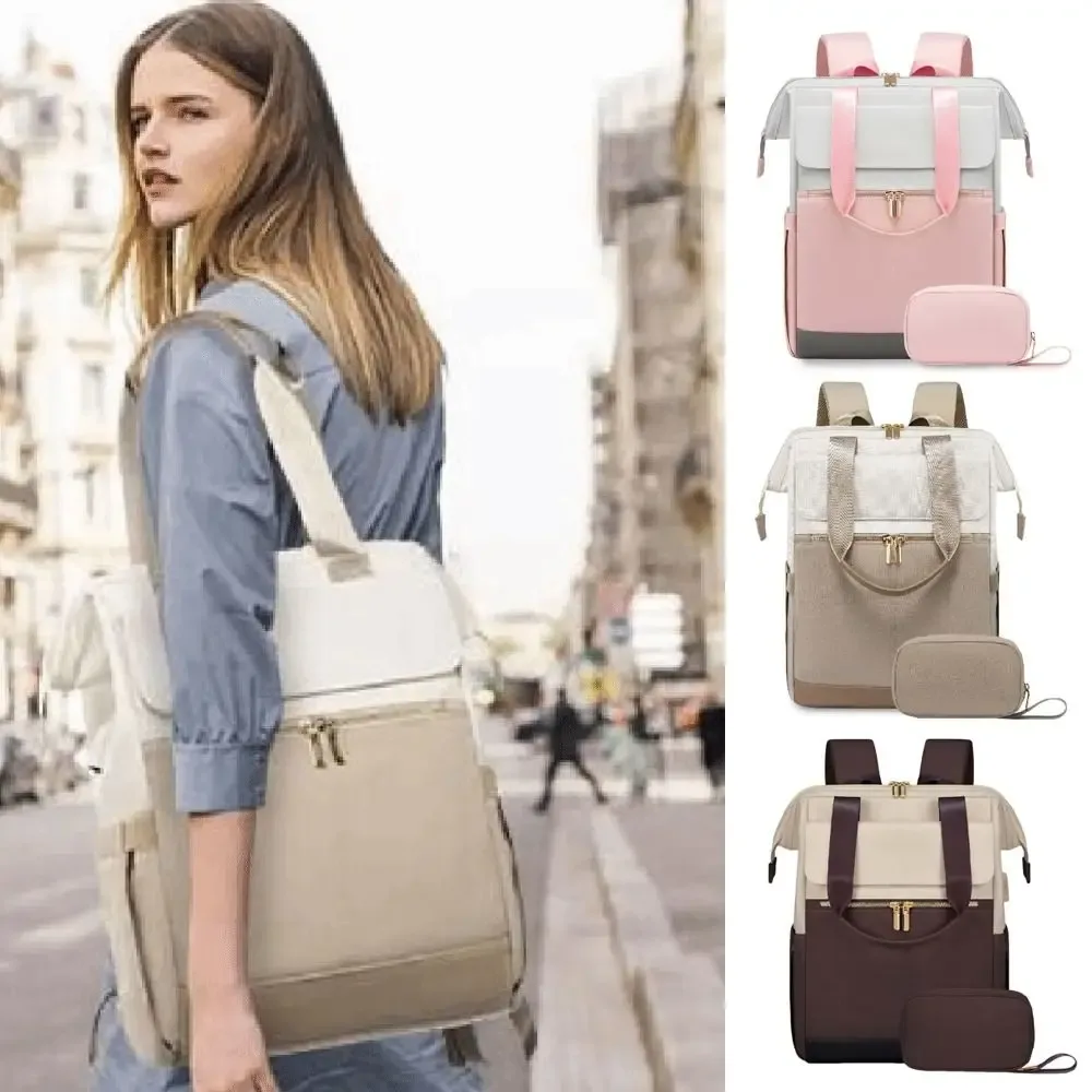 sac à dos de voyage pour ordinateur portable, grande capacité, étanche, multifonctionnel, sac à bandoulière pour maman, respirant, résistant à l'usure