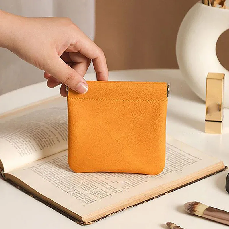 sac de rangement en poudre pour rouge à lèvres, pochette cosmétique, câble en cuir, banc, pièces de monnaie, bijoux, écouteurs