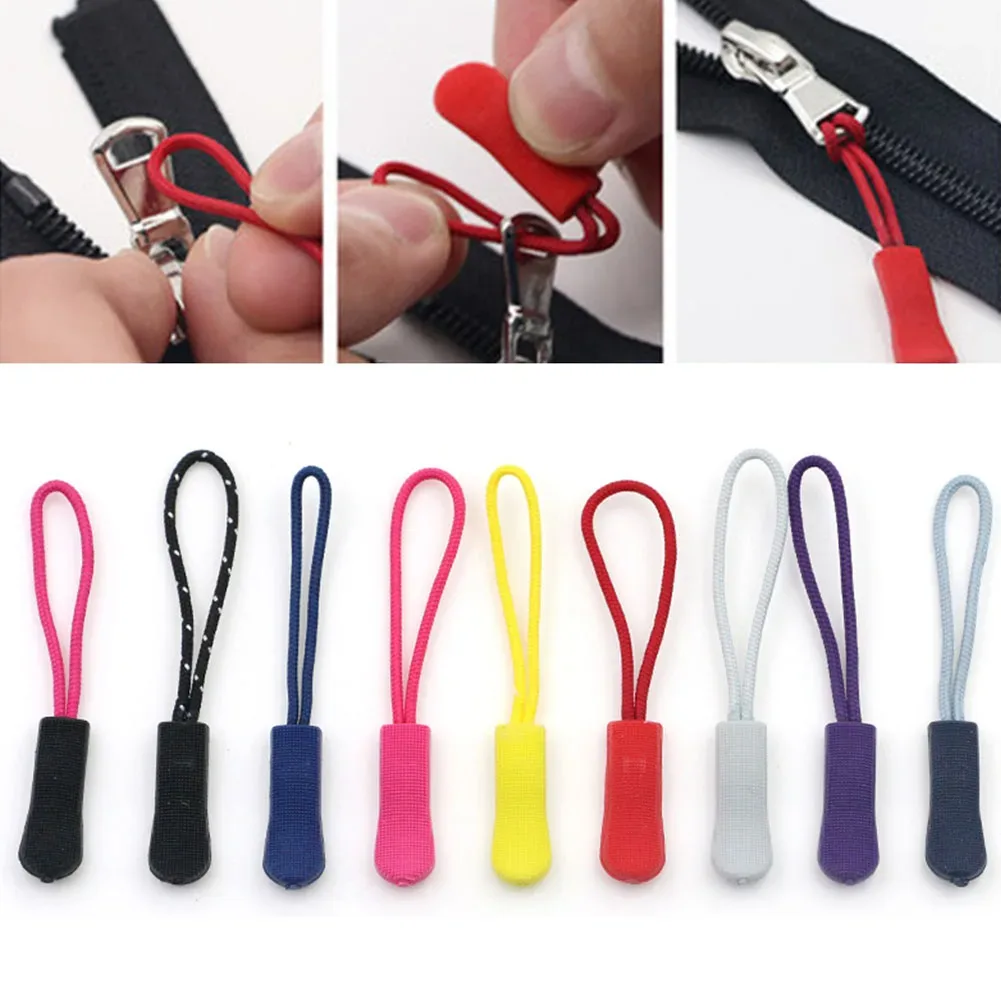 Tirette de fermeture éclair, cordon de fermeture éclair, fermeture éclair, fermeture éclair, tête de remplacement, fixation de boucle, valise, vêtements, 1 pièce/lot