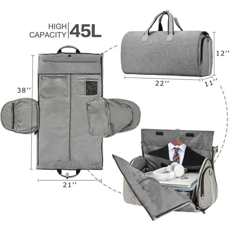 xmessun-sac de voyage portable pour homme, bagage de grande capacité, pliable, trempé, mode initiée, abishop, designer lady, nouveau