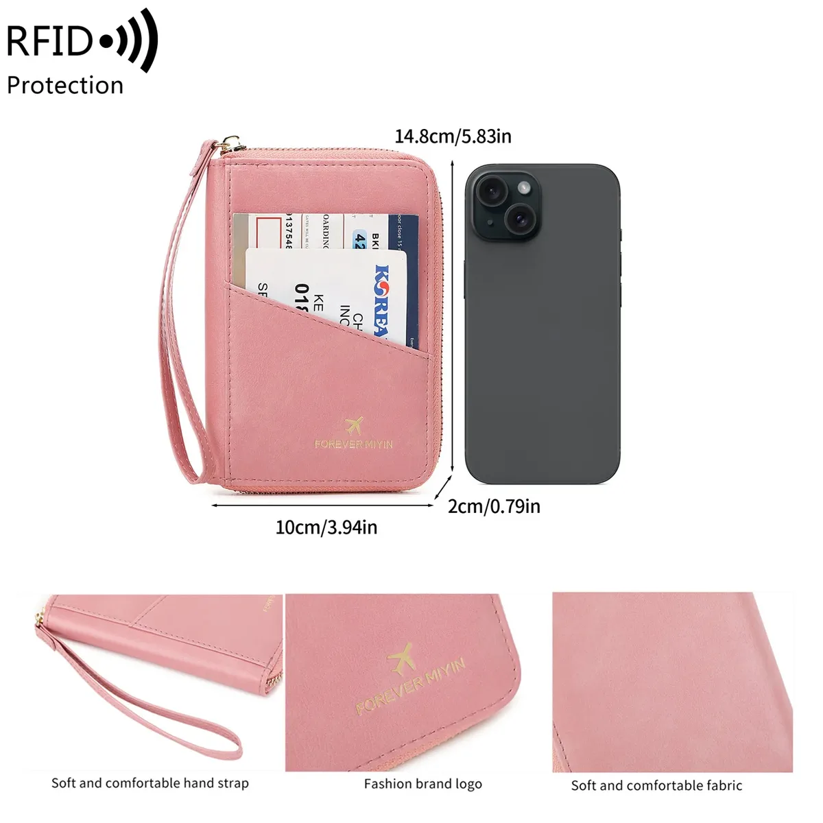 nouveau sac de passeport rétro pour hommes et femmes rfid couverture de passeport à la mode multifonctionnelpuleather clip de passeport accessoires de voyage
