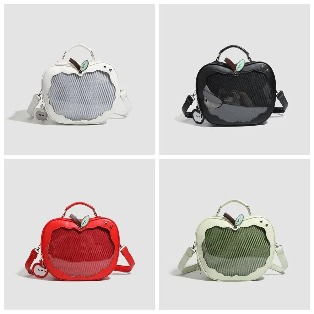 sac à fermeture éclair kawaii fruits itabag coton poupée sac pu poche transparente petit article sac idole marchandise stockage mode sacs à dos
