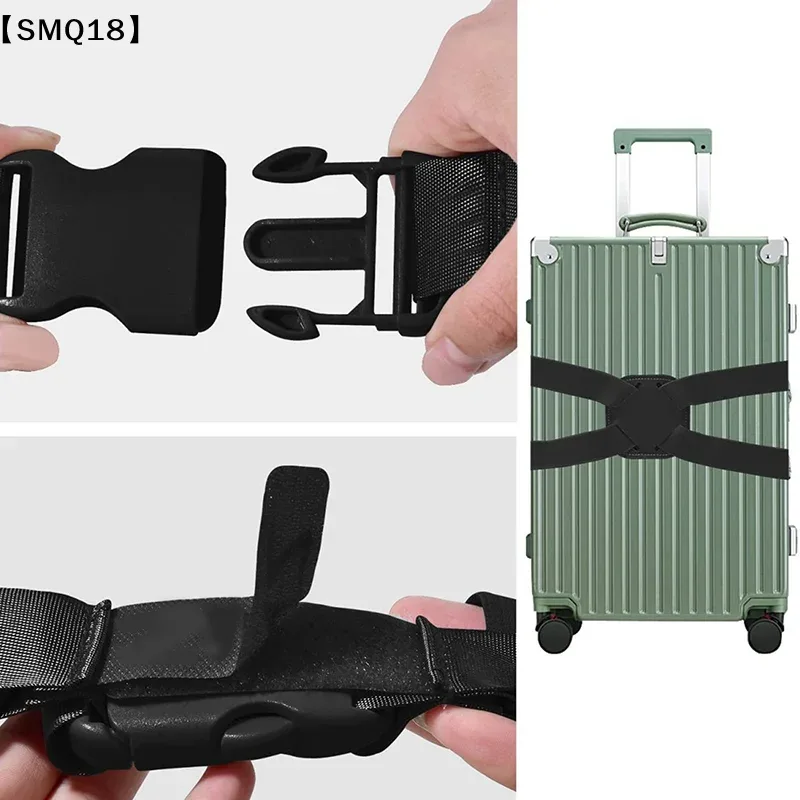 sangle de bagage élastique réglable, bande de fixation pour valise, sangle de fixation de bagages, ceinture de fixation sécurisée antivol pour voyage【smq】