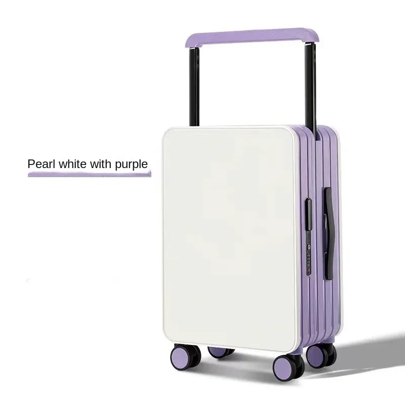 valise à bagages à poignée large pour femmes et hommes valise de voyage 20-26 pouces sac de cabine bagage de grande capacité avec roues lisses