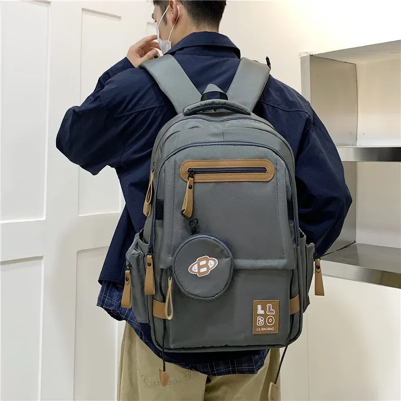 sac à dos de grande capacité en tissu oxford, sac à dos de voyage pour étudiants de banlieue pour hommes